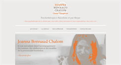 Desktop Screenshot of joannabonnaud.com