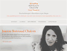 Tablet Screenshot of joannabonnaud.com